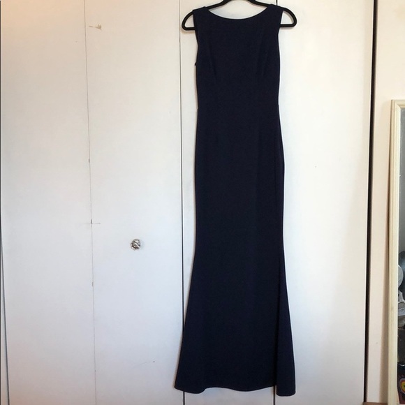 Katie May Vionnet Crepe Dress in Navy size 6 - Picture 2 of 4